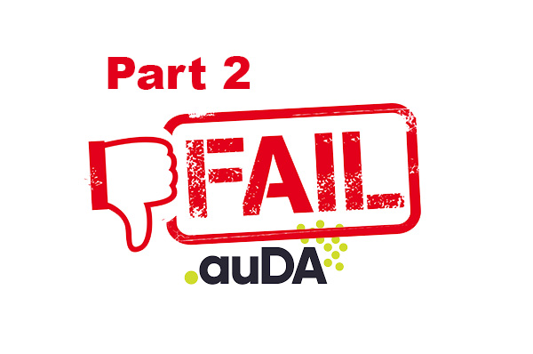 auda expired domain complaint licensing rules