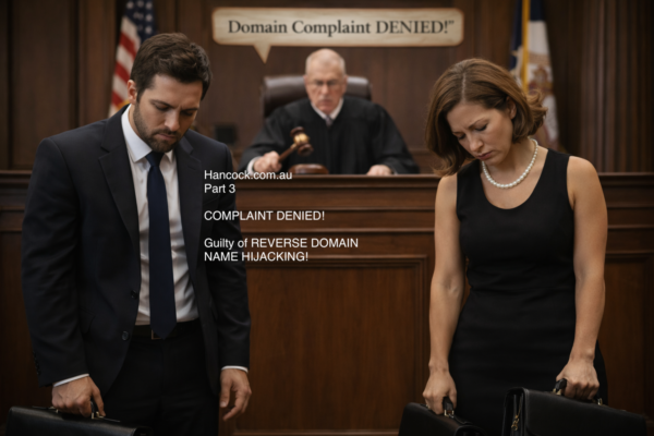 hancock prospecting pty ltd domain name hijack rdnh lose case belinda breakspear mccullough robertson