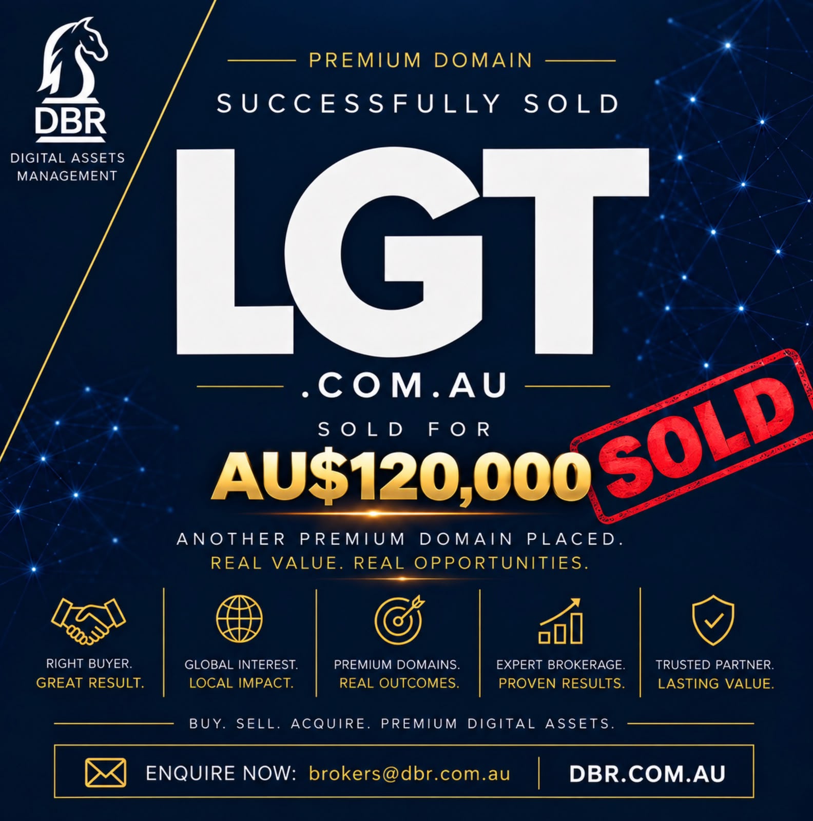 LGT domain name sold